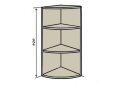 Image 1 - В56R Полиці кутові 92 Інтерно Глянець / Interno Gloss VIP-master