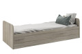 Фото 1 - Ліжко Світ Меблів Савана New 80х190 см, дуб крафт сірий