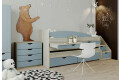 Фото 2 - Ліжко двоярусне Світ Меблів Савана New 80х190 см з шухлядами і висувними стільницями