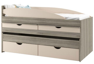 Фото Ліжко двоярусне Світ Меблів Савана New 80х190 см з шухлядами і висувними стільницями