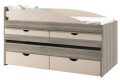 Фото 1 - Кровать двухъярусная Svit Mebliv Саванна New 80х190 см с ящиками и выдвижными столешницами