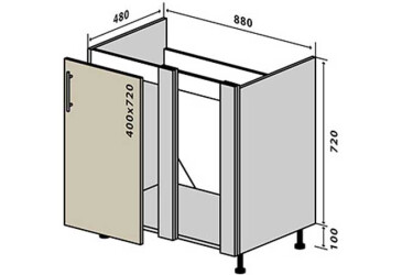 Фото Н15 Заглушка мойка 1Д 88 Интерно Глянец/ Interno Gloss Вип-Мастер