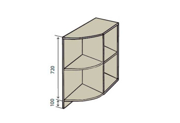 Фото Н37R Полки угловые