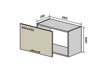 Фото В13 Окапник 60 Інтерно Глянець Люкс/ Interno Gloss Luxe VIP-master