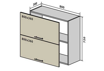 Фото В21 Тумба 2Д 80 Интерно Глянец Люкс/ Interno Gloss Luxe Вип-Мастер