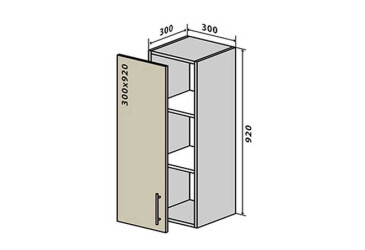 Фото В42 Тумба 1Д 30 Интерно Глянец Люкс/ Interno Gloss Luxe Вип-Мастер