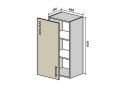 Image 1 - В43 Тумба 1Д 40 Інтерно Глянець Люкс/ Interno Gloss Luxe VIP-master