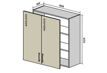 Фото В48 Тумба 2Д 80 Интерно Глянец Люкс/ Interno Gloss Luxe Вип-Мастер