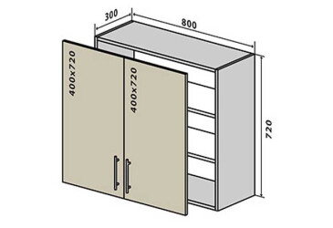 Фото В8 Тумба 2Д 80 Интерно Глянец Люкс/ Interno Gloss Luxe Вип-Мастер