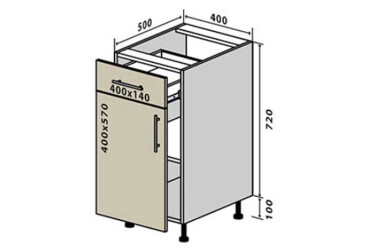 Фото Н23 Тумба 1Ш1Д 40
