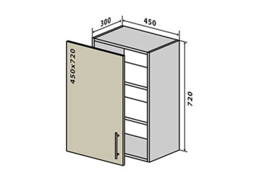 Фото В4 Тумба 1Д 45 Интерно Люкс / Interno Luxe Вип-Мастер