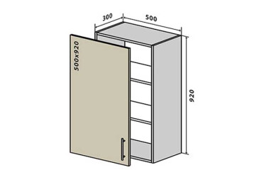 Фото В45 Тумба 1Д 50 Интерно Люкс / Interno Luxe Вип-Мастер