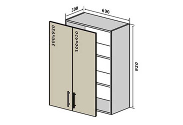 Фото В46 Тумба 2Д 60 Интерно Люкс / Interno Luxe Вип-Мастер