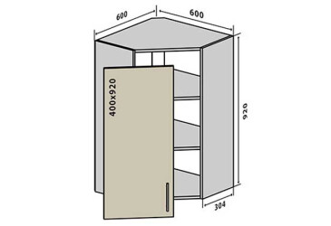Фото В54 Тумба 1Д 60 Інтерно Люкс / Interno Luxe VIP-master