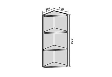 Фото В55 Полиці кутові 92 Інтерно Люкс / Interno Luxe VIP-master