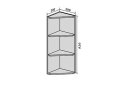 Image 1 - В55 Полиці кутові 92 Інтерно Люкс / Interno Luxe VIP-master