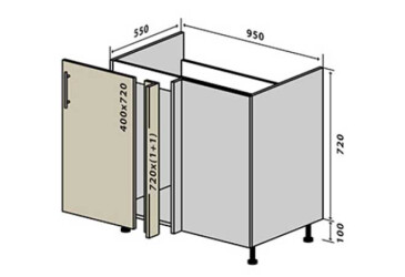 Фото Н15 Заглушка мойка 1Д 95 Интерно Люкс / Interno Luxe Вип-Мастер