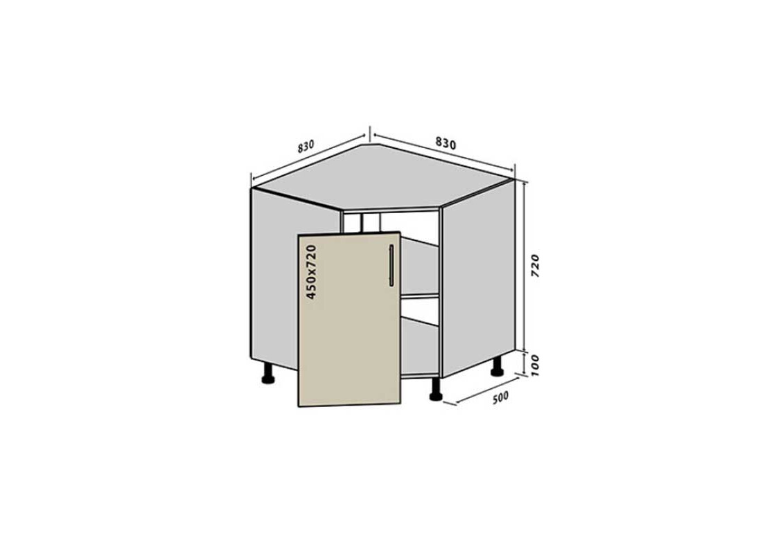 Фото Н34 Тумба угловая мойка Интерно Люкс / Interno Luxe Вип-Мастер