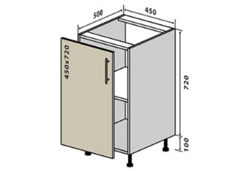 Фото Н4 Тумба 1Д 45