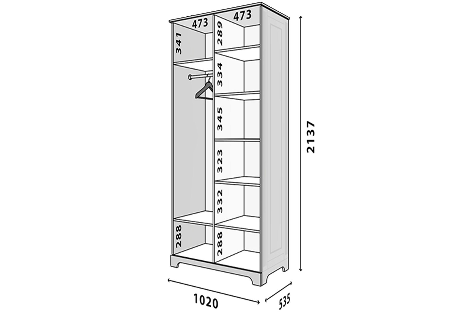 Фото 1 - Модуль №2 Марсель (на 2 фасади) VIP-master