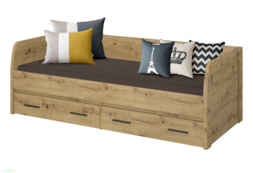 Фото Ліжко VMV holding Айсон 90х200 см з шухлядами, дуб артізан