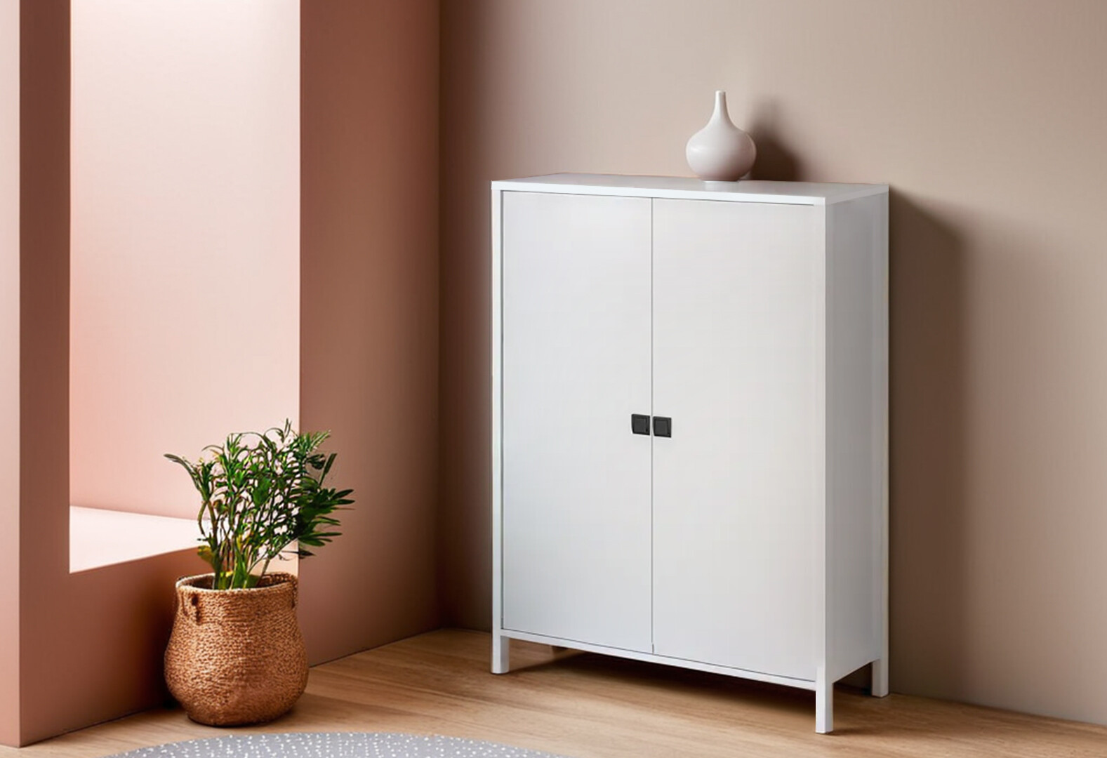 Фото 2 - Комод VMV holding Марокко 2-дверный 99 см Белый