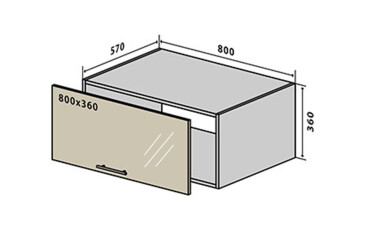 Фото В68 Окапник витрина 80 Парма Люкс Вип-Мастер