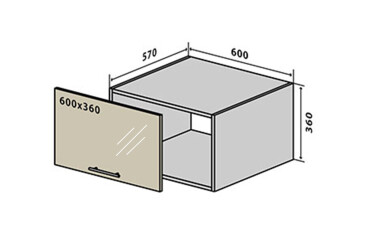 Фото В63 Окапник витрина 60 Парма Декор Люкс Вип-Мастер