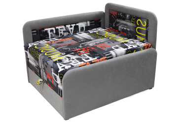 Фото Диван Тапчан Рони серый (Urban bit (Silk) + suedine 1008 grey) Вика