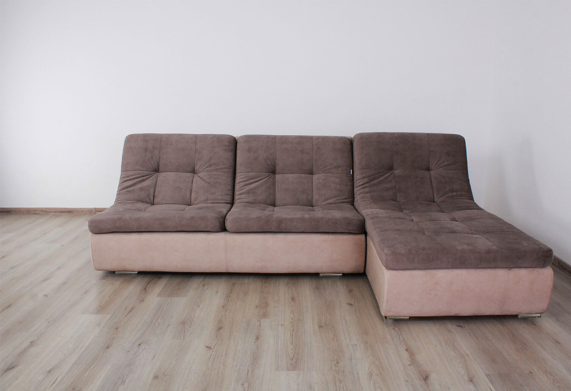 Фото 2 - М'який куточок Elegant Бенефіт 10 240x182 см коричнево-бежевий