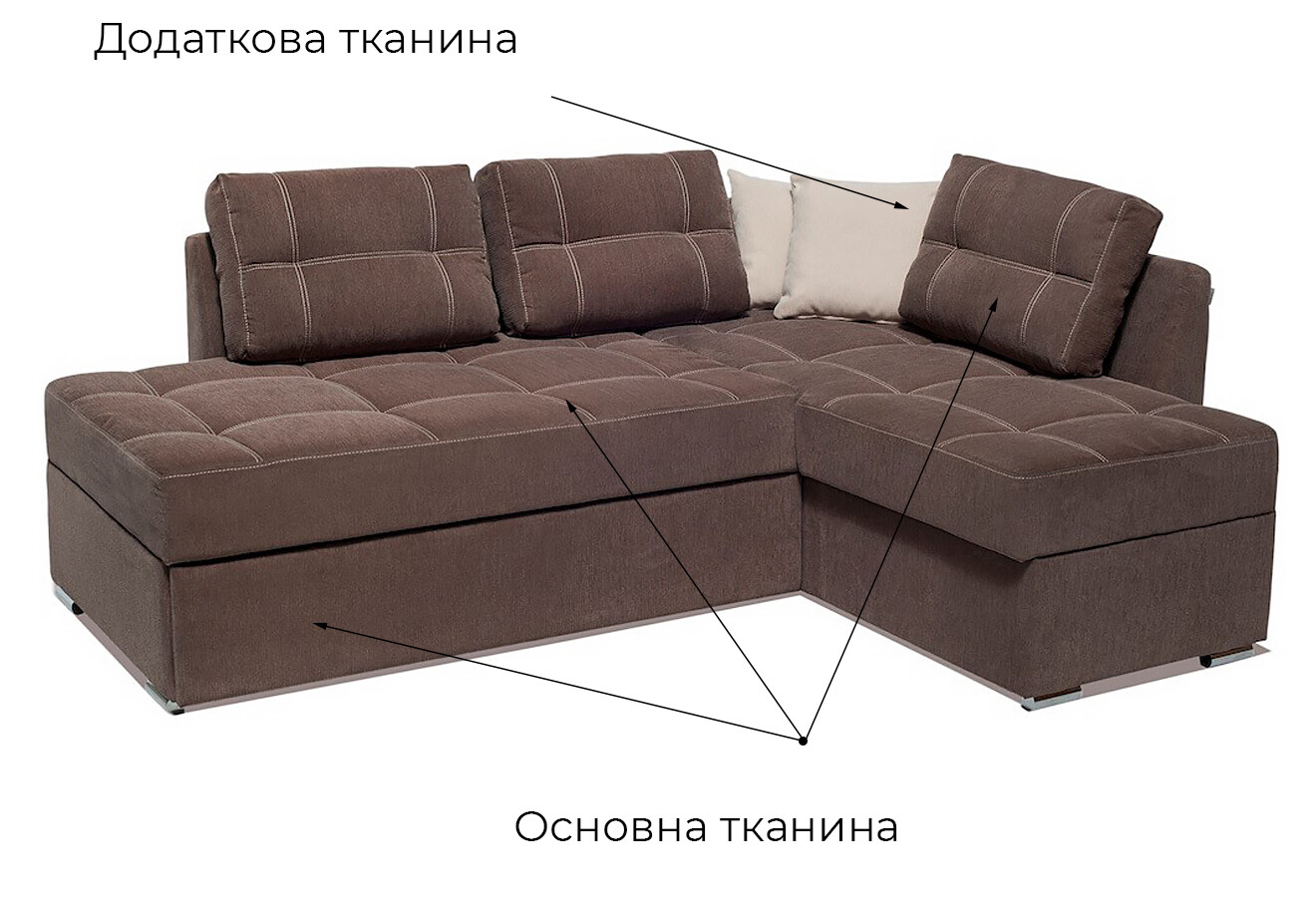 Фото 5 - Мягкий уголок Вика Плаза 210x170 см