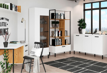 Фото Комплект Сантес / Santes ВМВ Холдинг белый / дуб крафт золотой