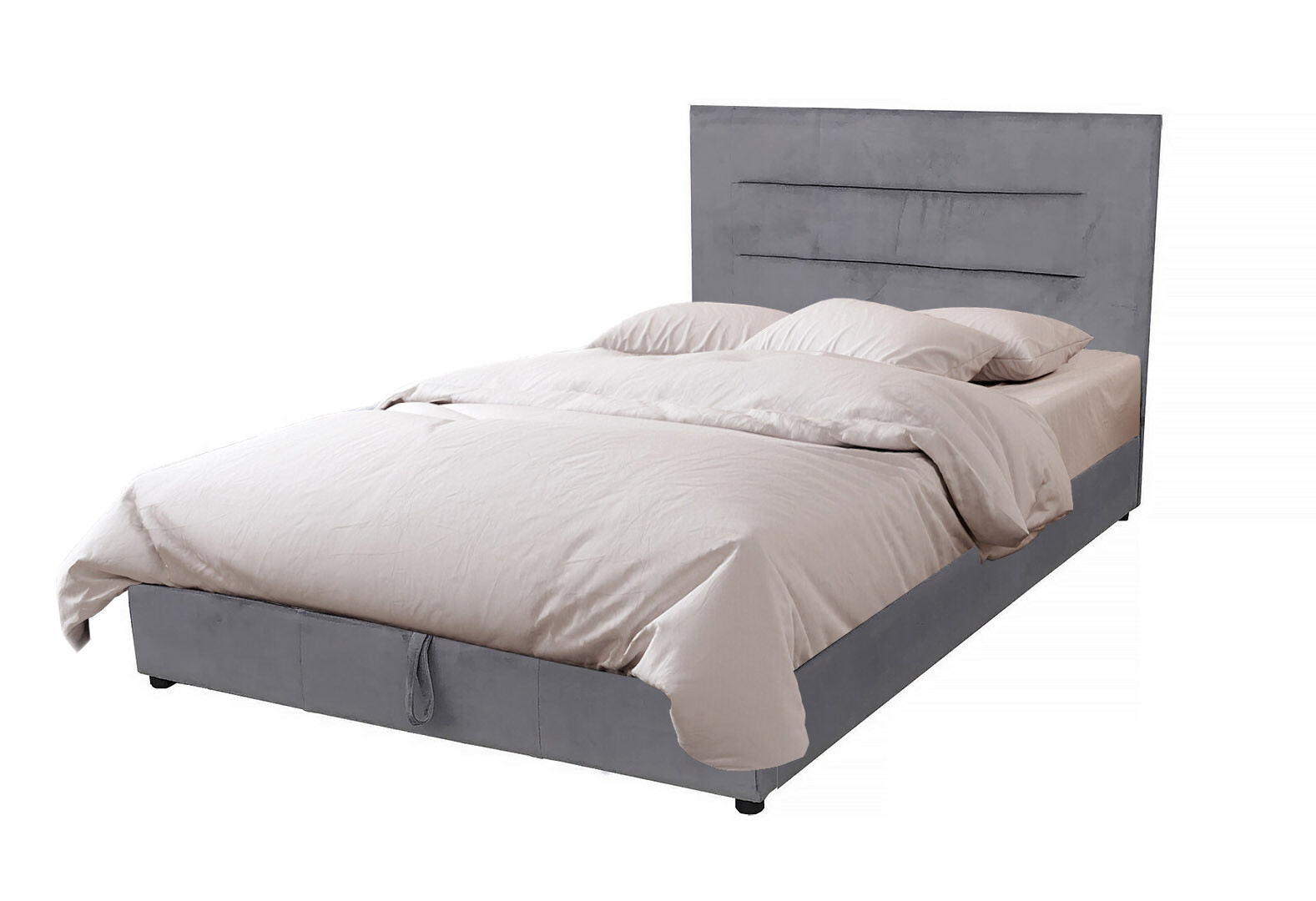 Фото 1 - Ліжко-подіум Vika Горизонт 140х200 см підйомне, сіре