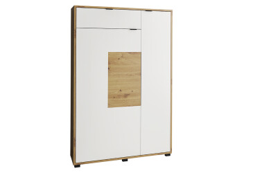 Фото Комод Світ Меблів Кейт 2-дверний з шухлядою 89 см Дуб артизан/Білий