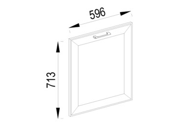 Фото Фасад под посудомойку Ф 60 ПМ Марго Svit Mebliv