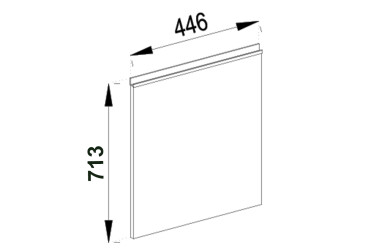 Фото Фасад под посудомойку Ф 45 ПМ Софи Svit Mebliv