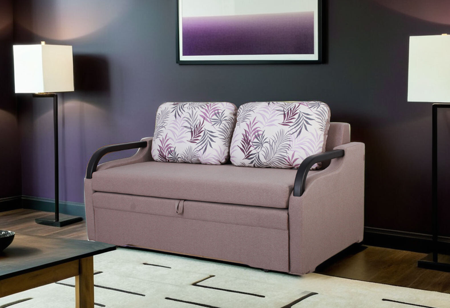 Фото 2 - Диван Elegant Бенефіт 16 156x90 см бежевий