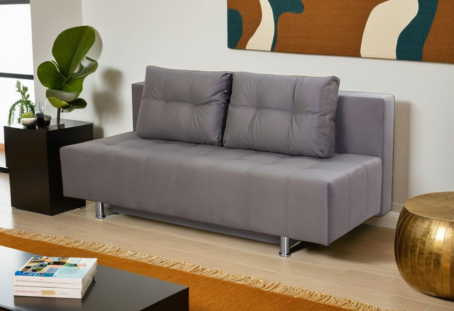 Фото 2 - Диван Элегант Бенефит 41 192x92 см серый