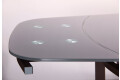 Фото 9 - Стол обеденный раскладной Кассандра B179-71 серый / стекло платина АМФ