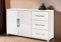 Фото 2 - Комод MiroMark Фемілі 2-дверний з 3 шухлядами 146 см Білий