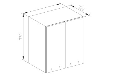 Фото В 60 (фасад ДСП) Марго Svit Mebliv