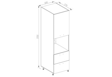 Фото П 60 ДШ (h 920) LUX Марта Svit Mebliv