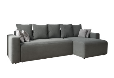 Фото Мягкий уголок Вика Вейдер B 270x145 см серый (Simple 27/Simple 28)