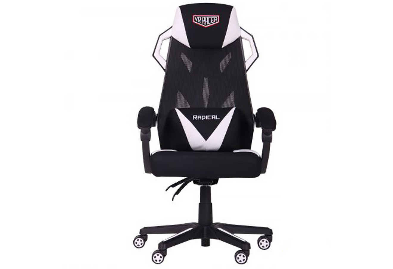 Фото 7 - Стілець VR Racer Radical Brooks чорний/білий AMF