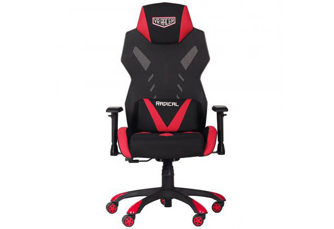 Фото 8 - Крісло VR Racer Radical Grunt чорний/червоний AMF