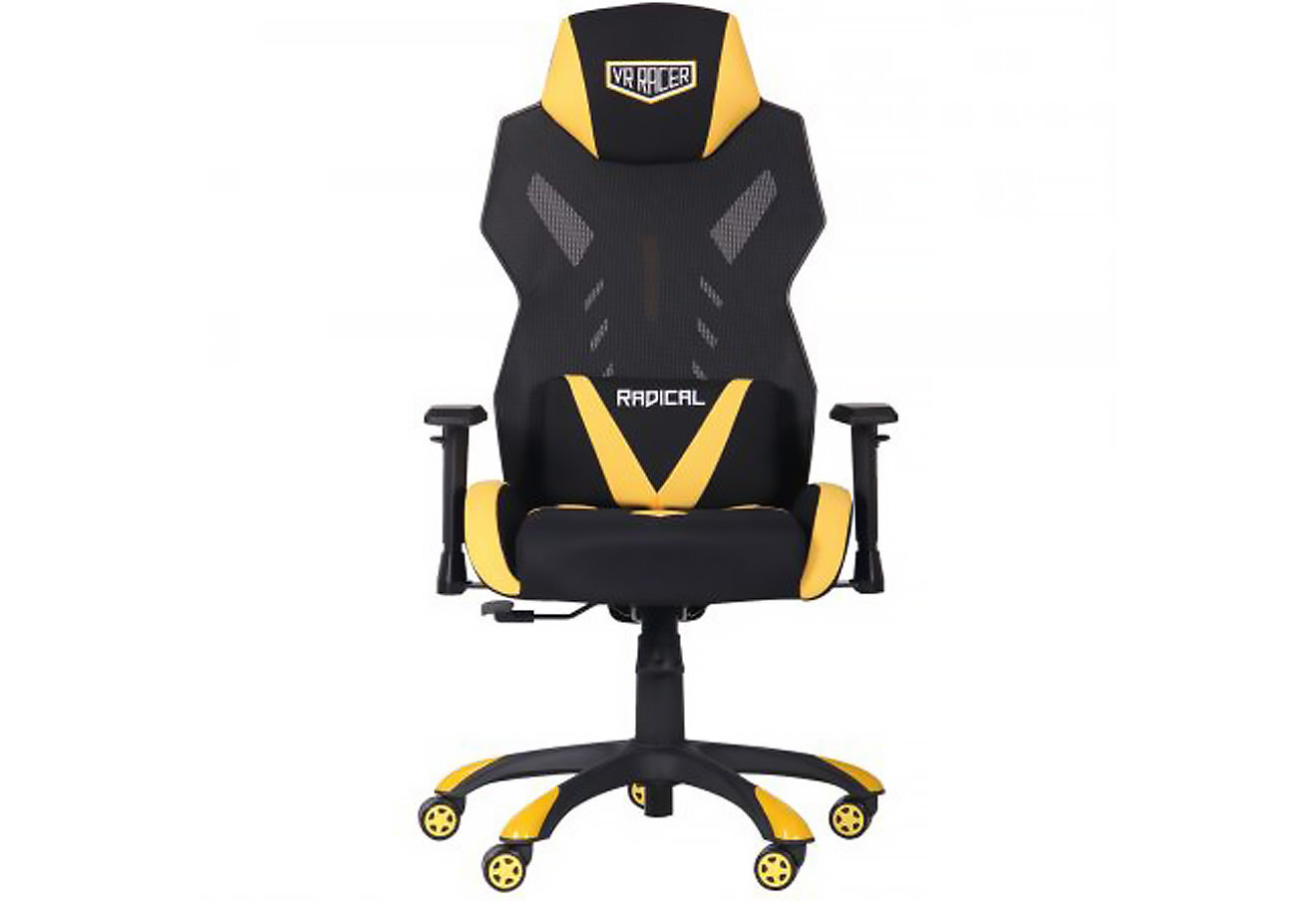 Фото 7 - Крісло VR Racer Radical Wrex чорний/жовтий AMF