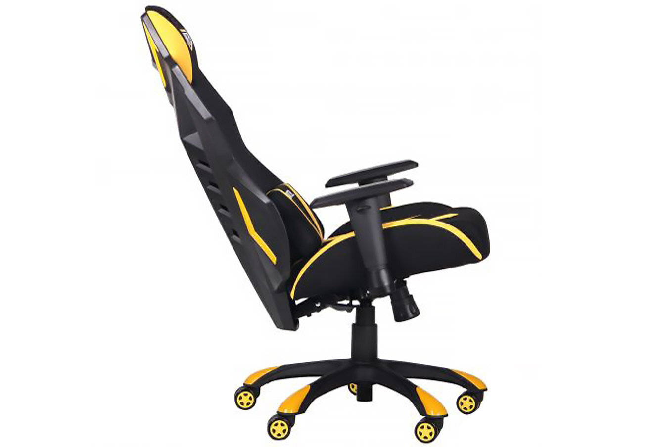Фото 9 - Крісло VR Racer Radical Wrex чорний/жовтий AMF