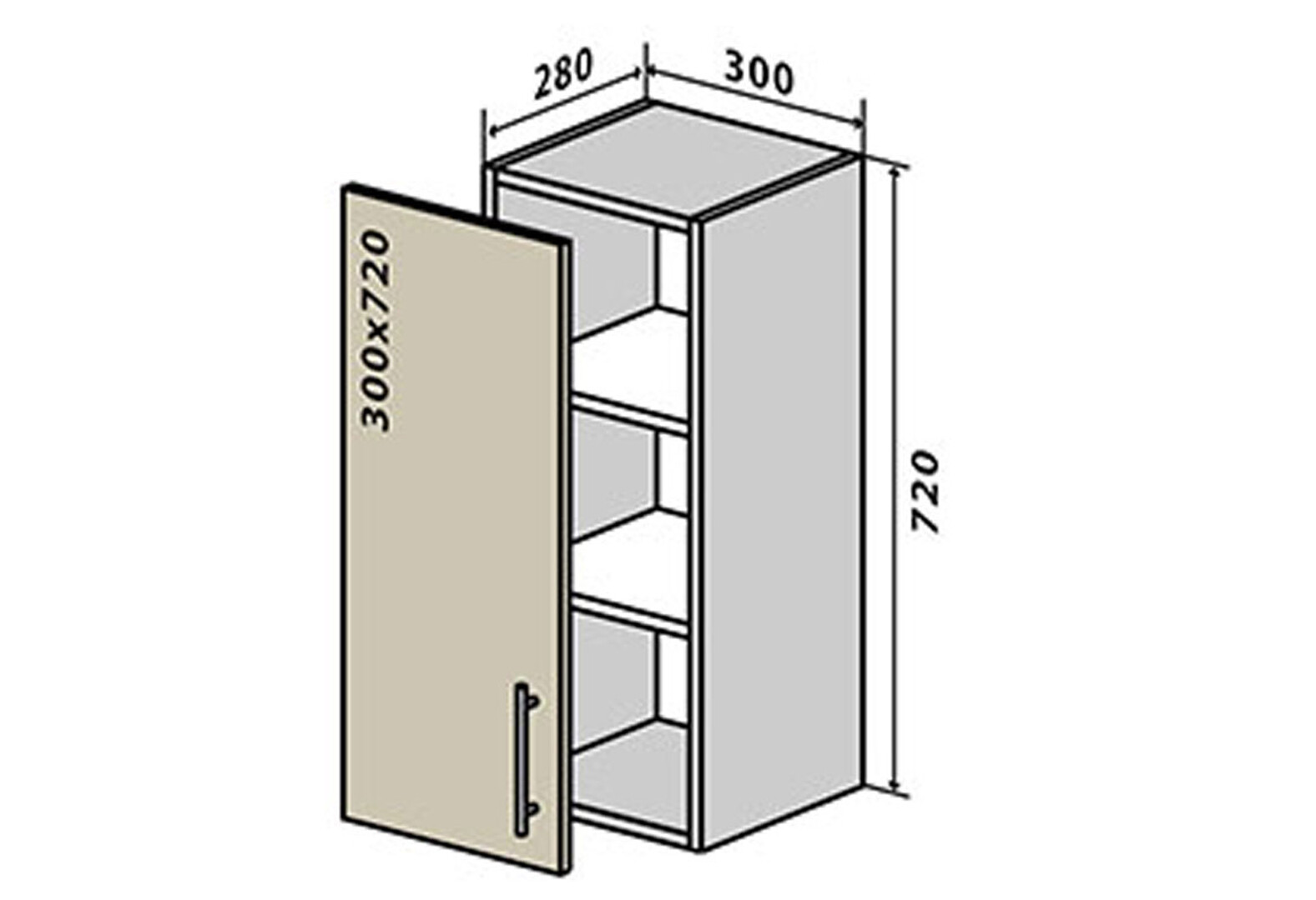 Фото 1 - В2 Тумба 1Д 30 Родос Вип-Мастер