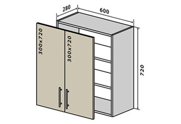 Фото В6 Тумба 2Д 60 Родос Вип-Мастер