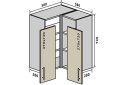 Image 1 - В18 Тумба кутова 58 Родос VIP-master